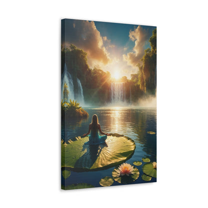 Blissful Lotus Art Canvas Ed. 11