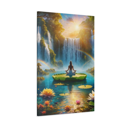 Blissful Lotus Art Canvas Ed. 18