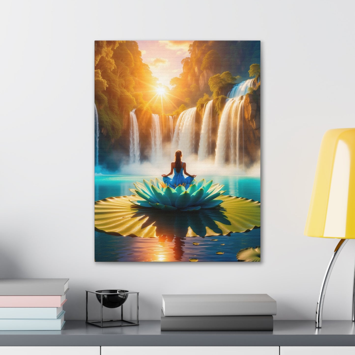 Blissful Lotus Art Canvas Ed. 15