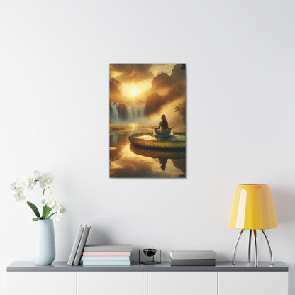 Blissful Lotus Art Canvas Ed. 7