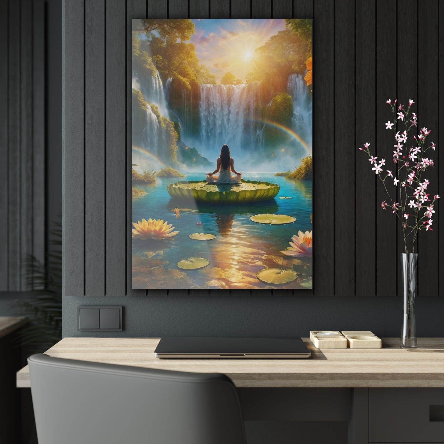 Blissful Lotus Acrylic Print Ed. 17