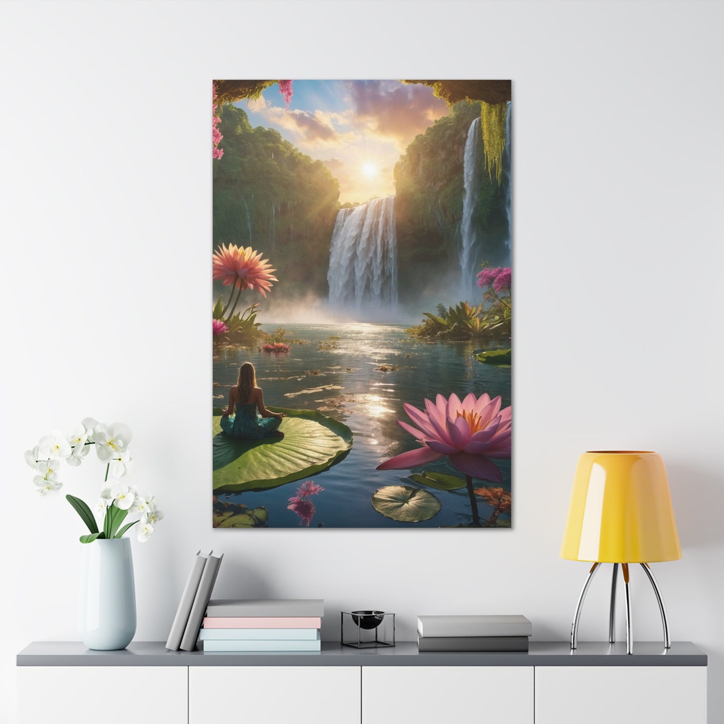 Blissful Lotus Art Canvas Ed. 12