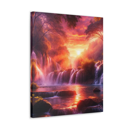 Majestic Waterfalls Art Canvas Ed. 19