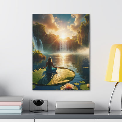 Blissful Lotus Art Canvas Ed. 11