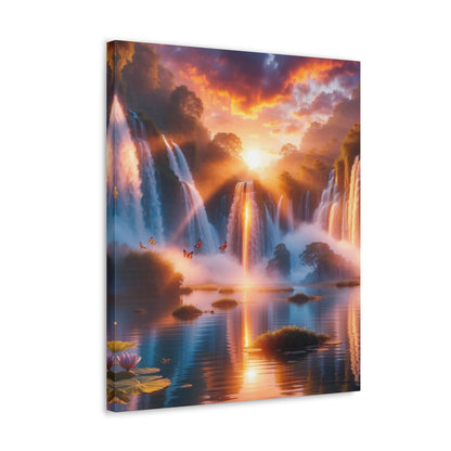 Majestic Waterfalls Art Canvas Ed. 21