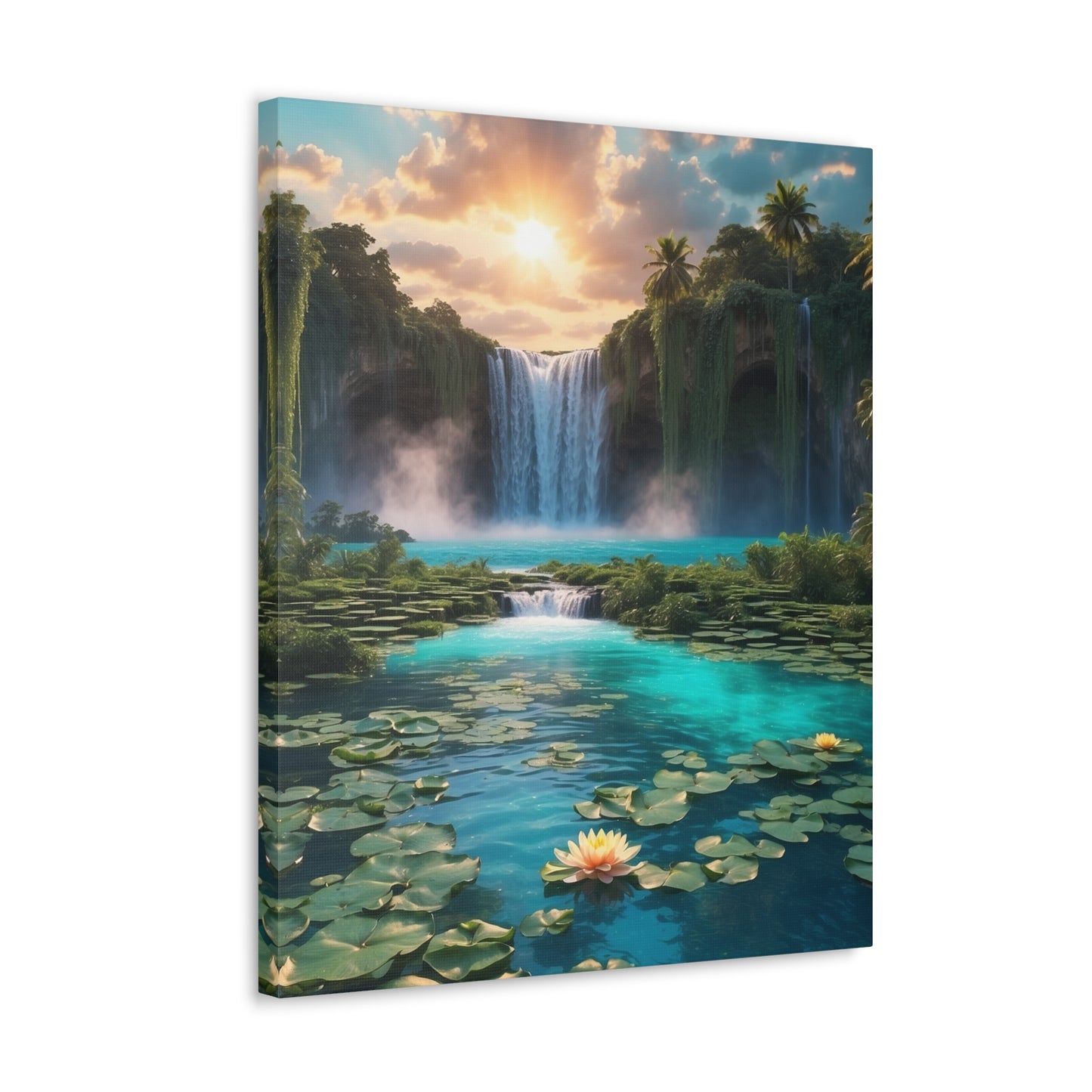 Majestic Waterfalls Art Canvas Ed. 42