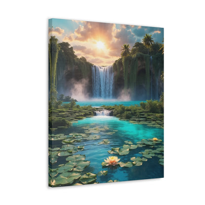 Majestic Waterfalls Art Canvas Ed. 42