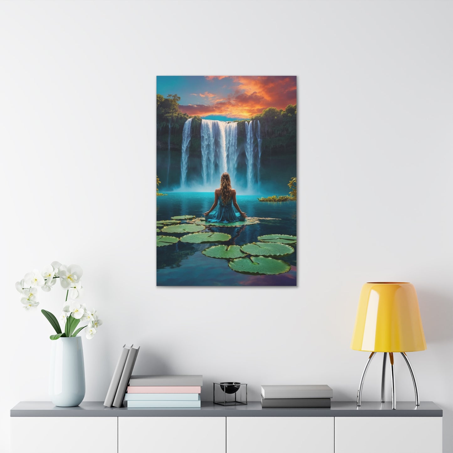 Blissful Lotus Art Canvas Ed. 2