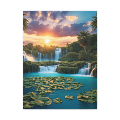 Majestic Waterfalls Art Canvas Ed. 41