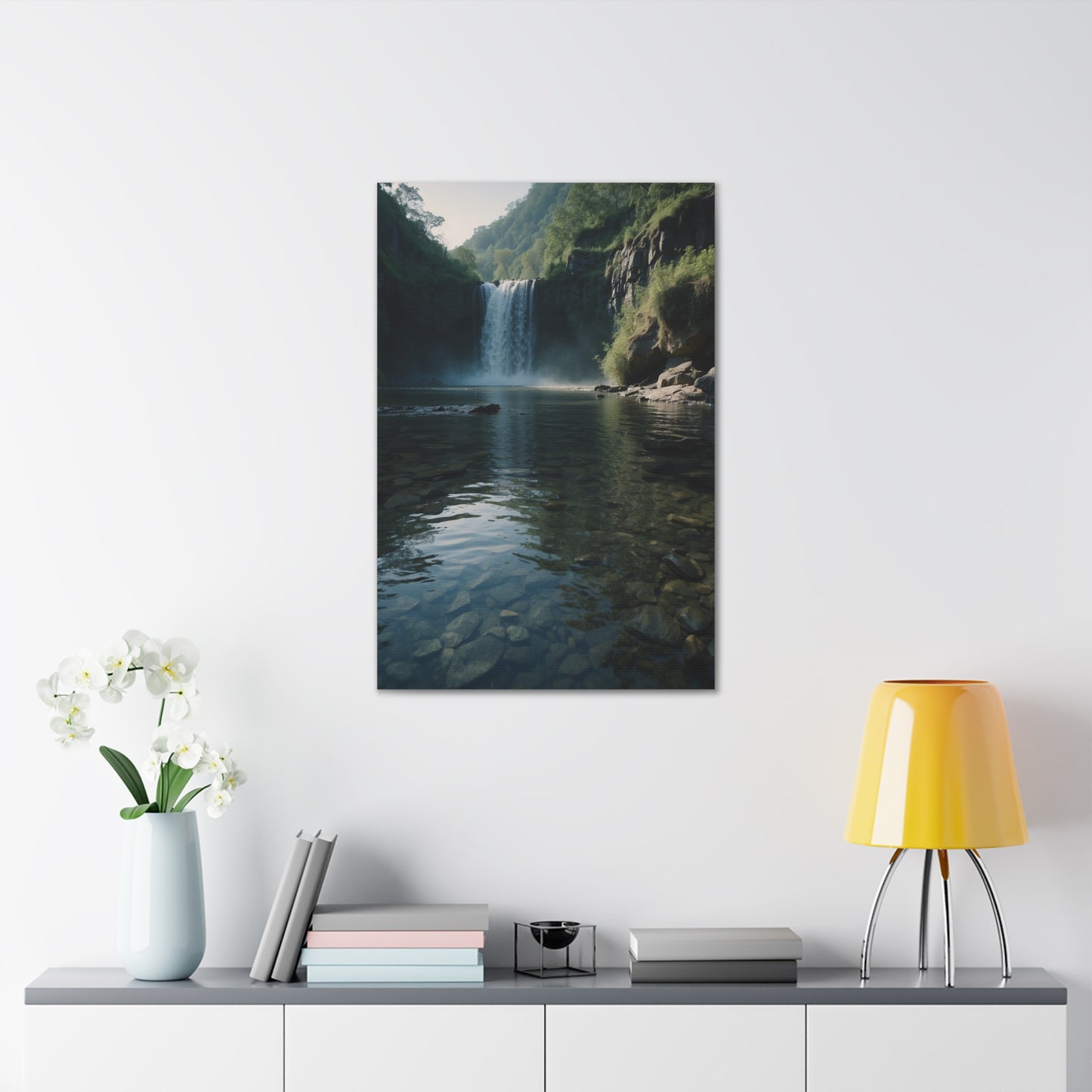 Majestic Waterfalls Art Canvas Ed. 8