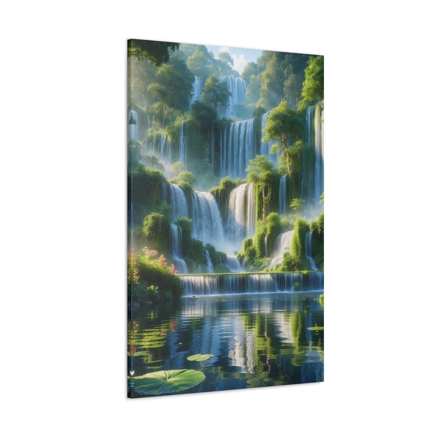 Majestic Waterfalls Art Canvas Ed. 9