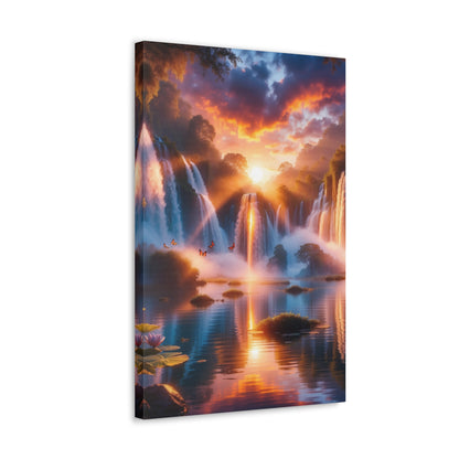 Majestic Waterfalls Art Canvas Ed. 21