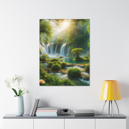 Majestic Waterfalls Art Canvas Ed. 2