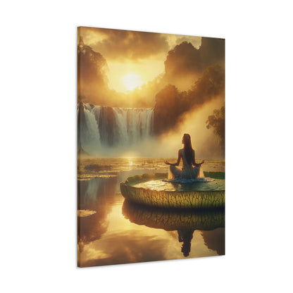 Blissful Lotus Art Canvas Ed. 7