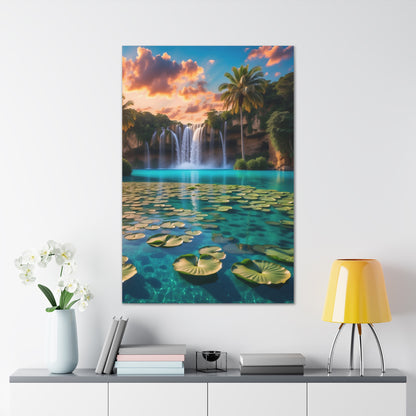 Majestic Waterfalls Art Canvas Ed. 40