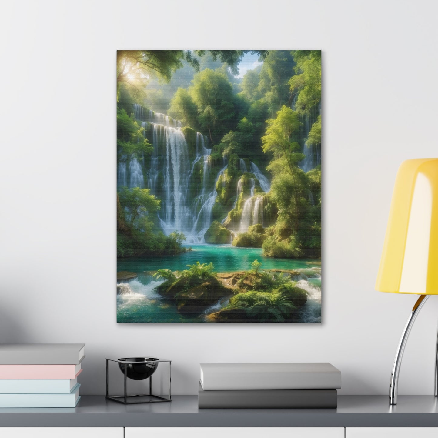 Majestic Waterfalls Art Canvas Ed. 3