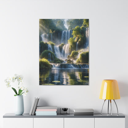 Majestic Waterfalls Art Canvas Ed. 12