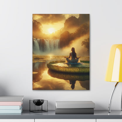 Blissful Lotus Art Canvas Ed. 7