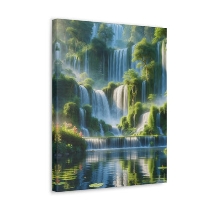 Majestic Waterfalls Art Canvas Ed. 9