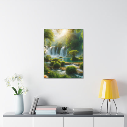 Majestic Waterfalls Art Canvas Ed. 2