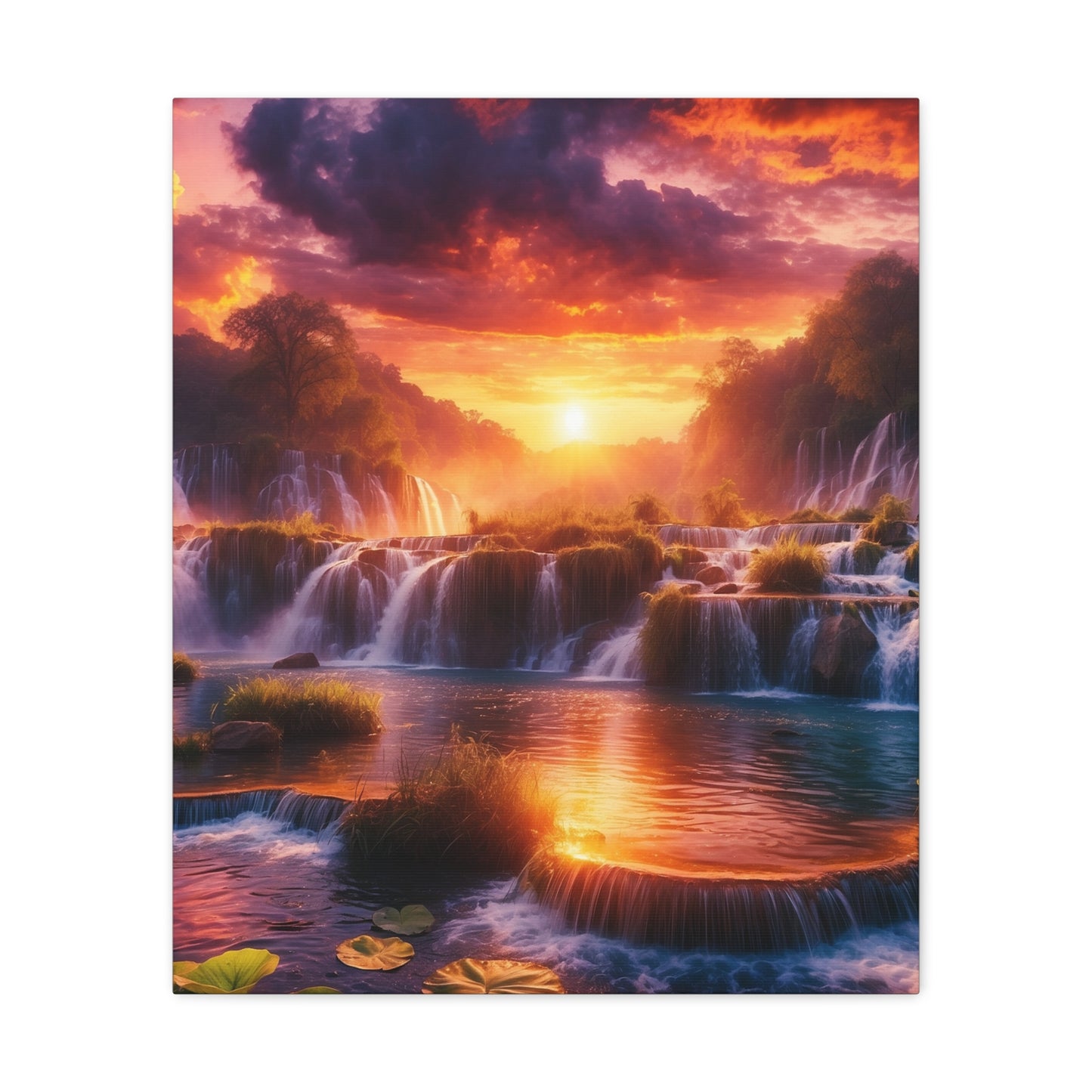 Majestic Waterfalls Art Canvas Ed. 18