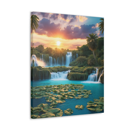 Majestic Waterfalls Art Canvas Ed. 41