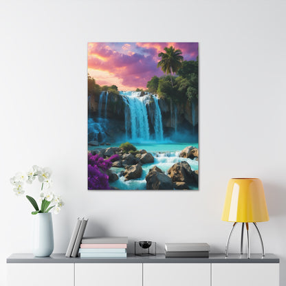 Majestic Waterfalls Art Canvas Ed. 34