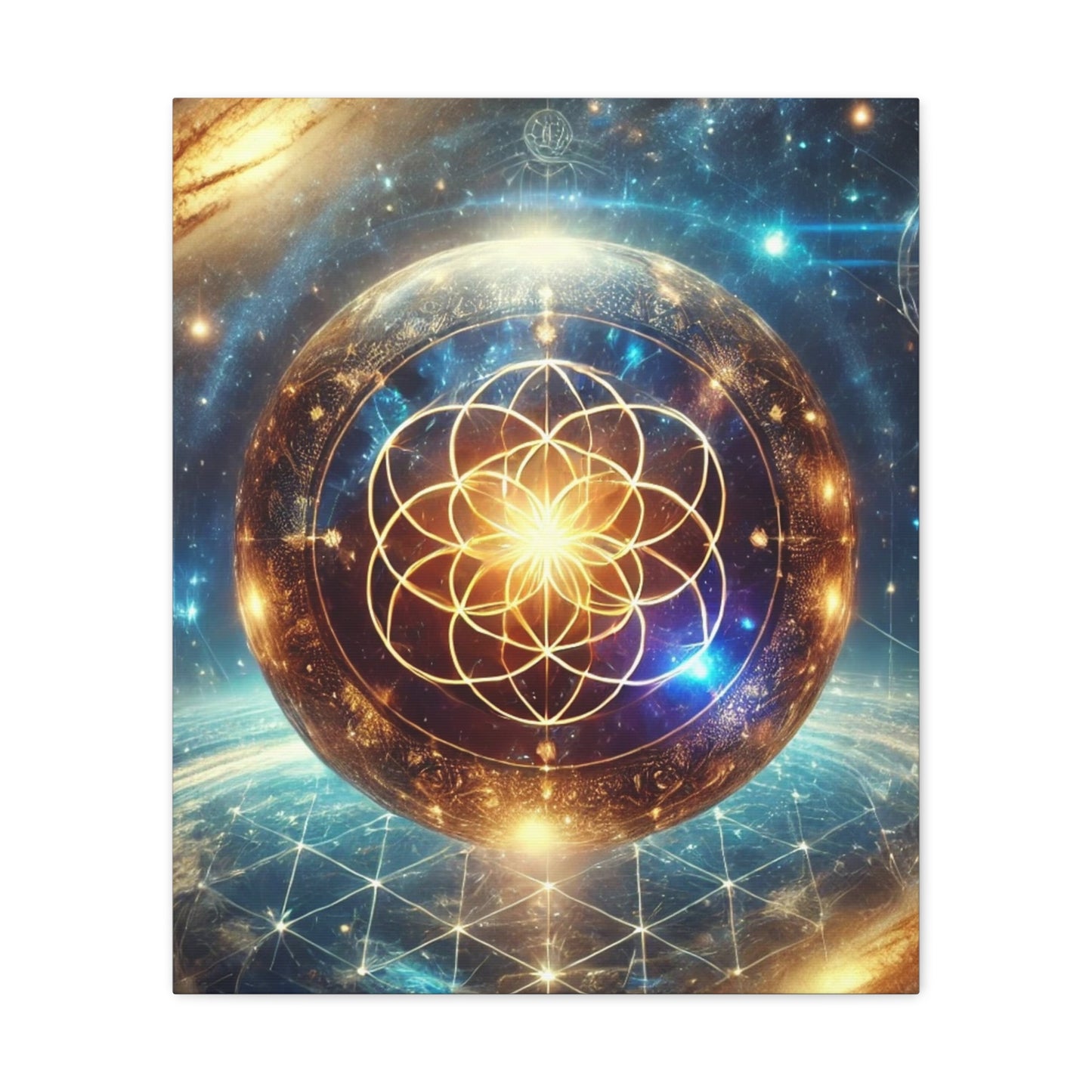 Sacred Geometry Art Canvas Ed. 53