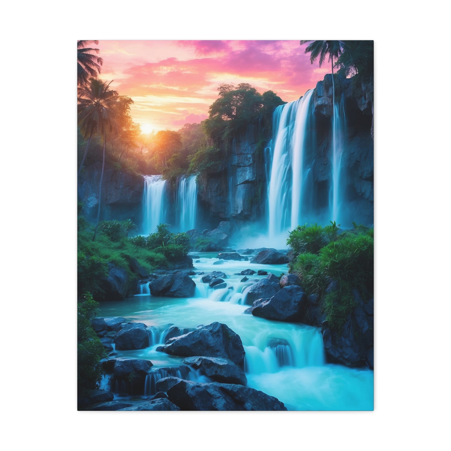 Majestic Waterfalls Art Canvas Ed. 31