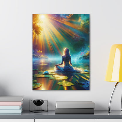 Blissful Lotus Art Canvas Ed. 6