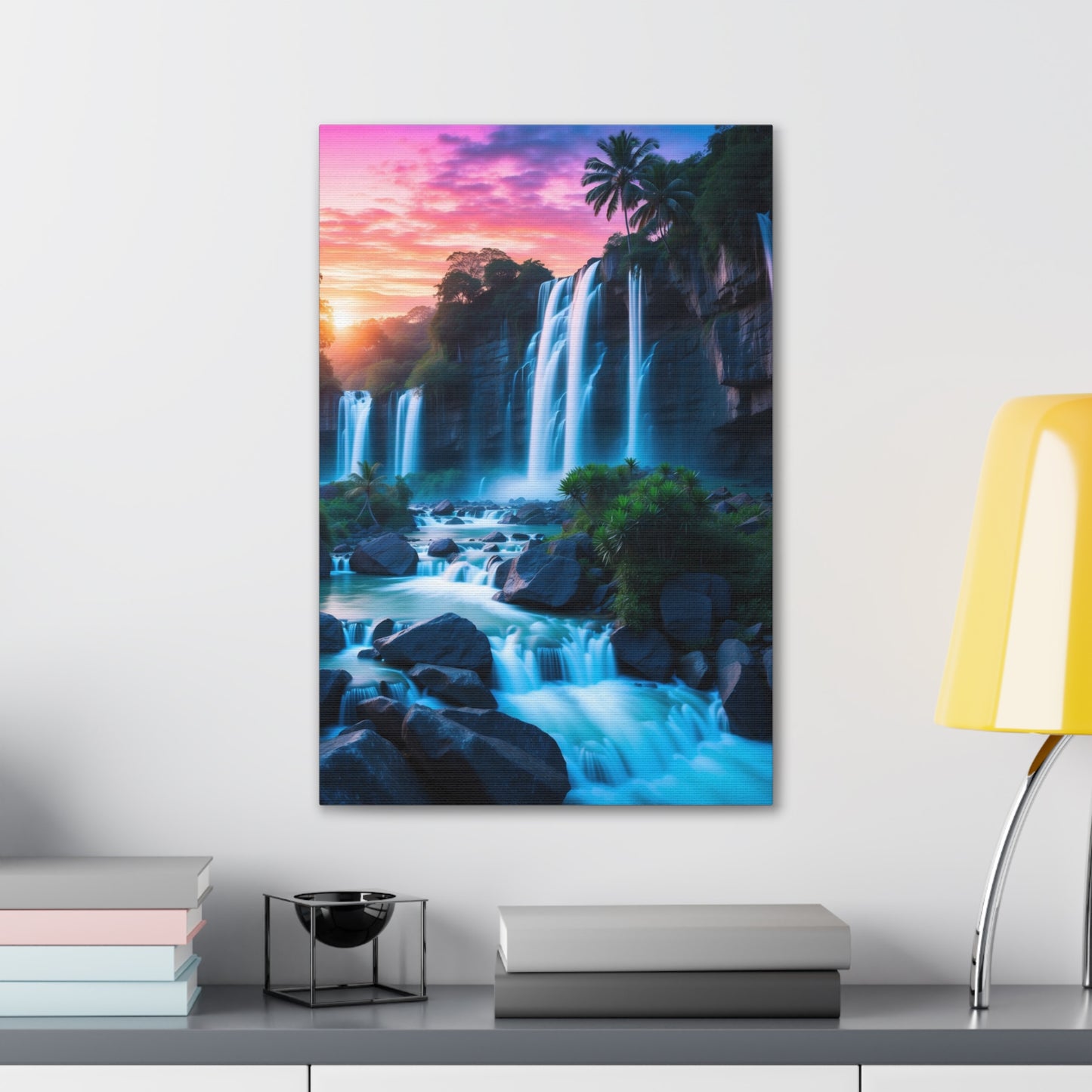 Majestic Waterfalls Art Canvas Ed. 37