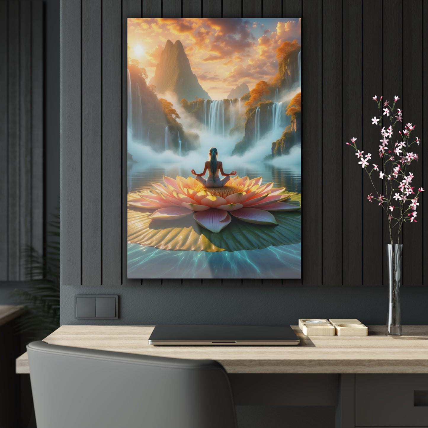 Blissful Lotus Acrylic Print Ed. 8