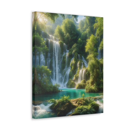 Majestic Waterfalls Art Canvas Ed. 3