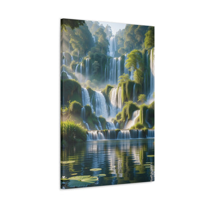 Majestic Waterfalls Art Canvas Ed. 10