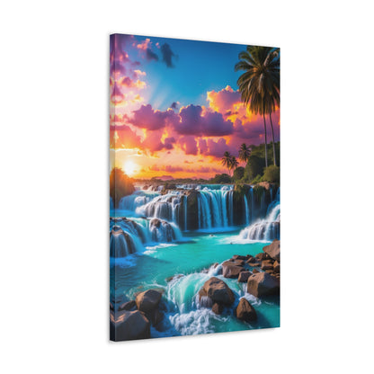 Majestic Waterfalls Art Canvas Ed. 33