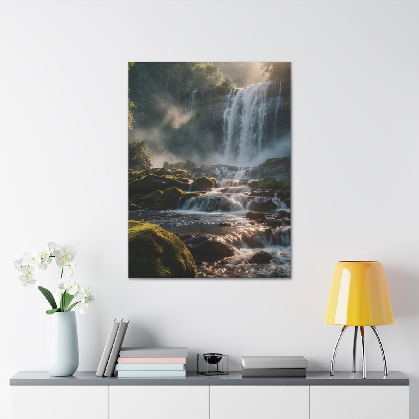 Majestic Waterfalls Art Canvas Ed. 15