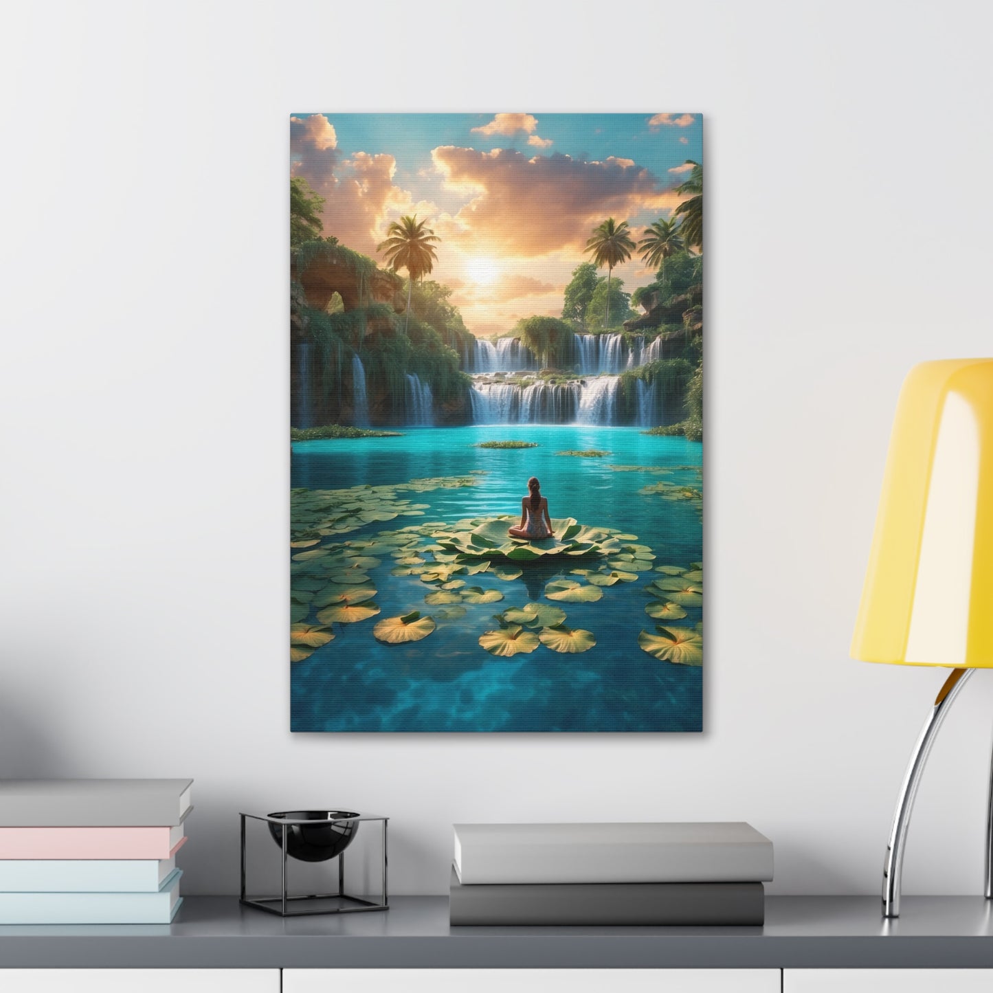 Blissful Lotus Art Canvas Ed. 1