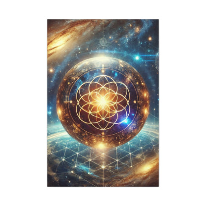 Sacred Geometry Art Canvas Ed. 53