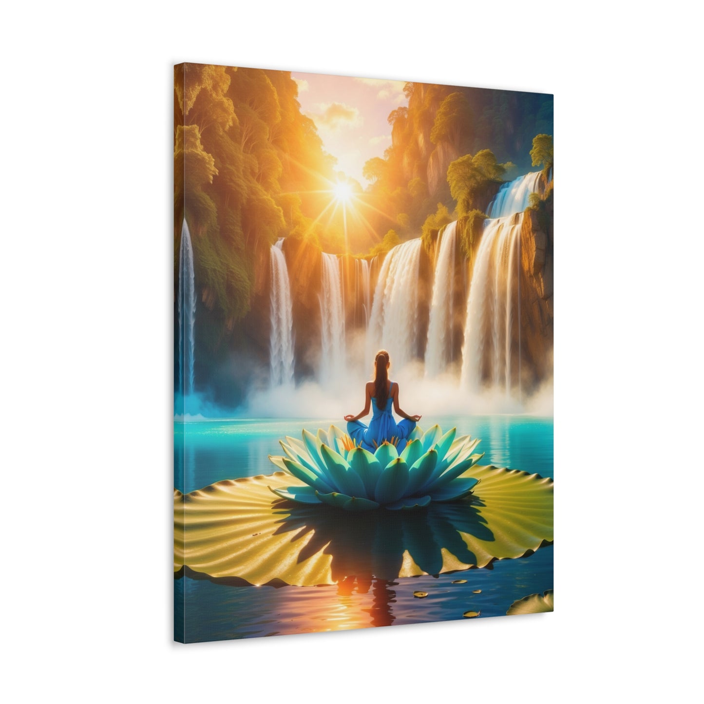 Blissful Lotus Art Canvas Ed. 15