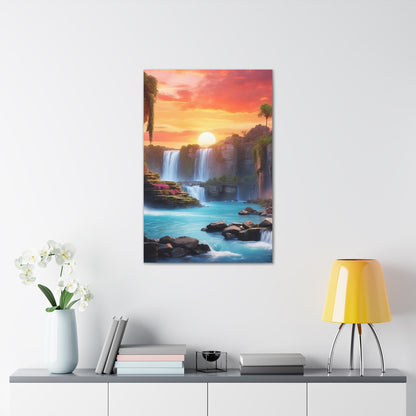 Majestic Waterfalls Art Canvas Ed. 25