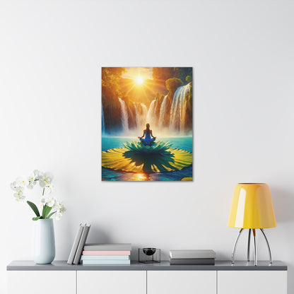 Blissful Lotus Art Canvas Ed. 13