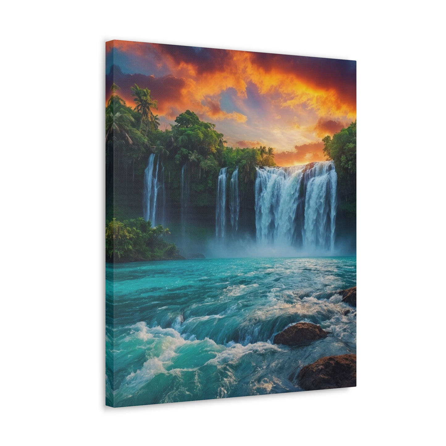 Majestic Waterfalls Art Canvas Ed. 44