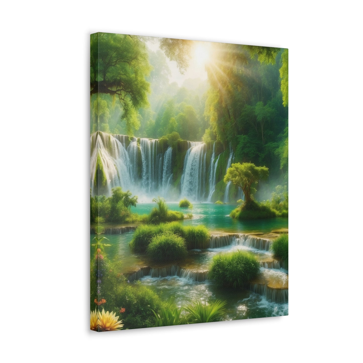 Majestic Waterfalls Art Canvas Ed. 4