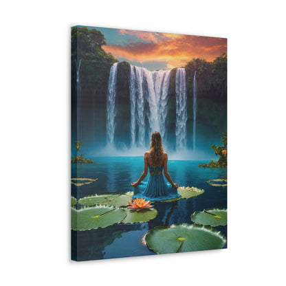 Blissful Lotus Art Canvas Ed. 4