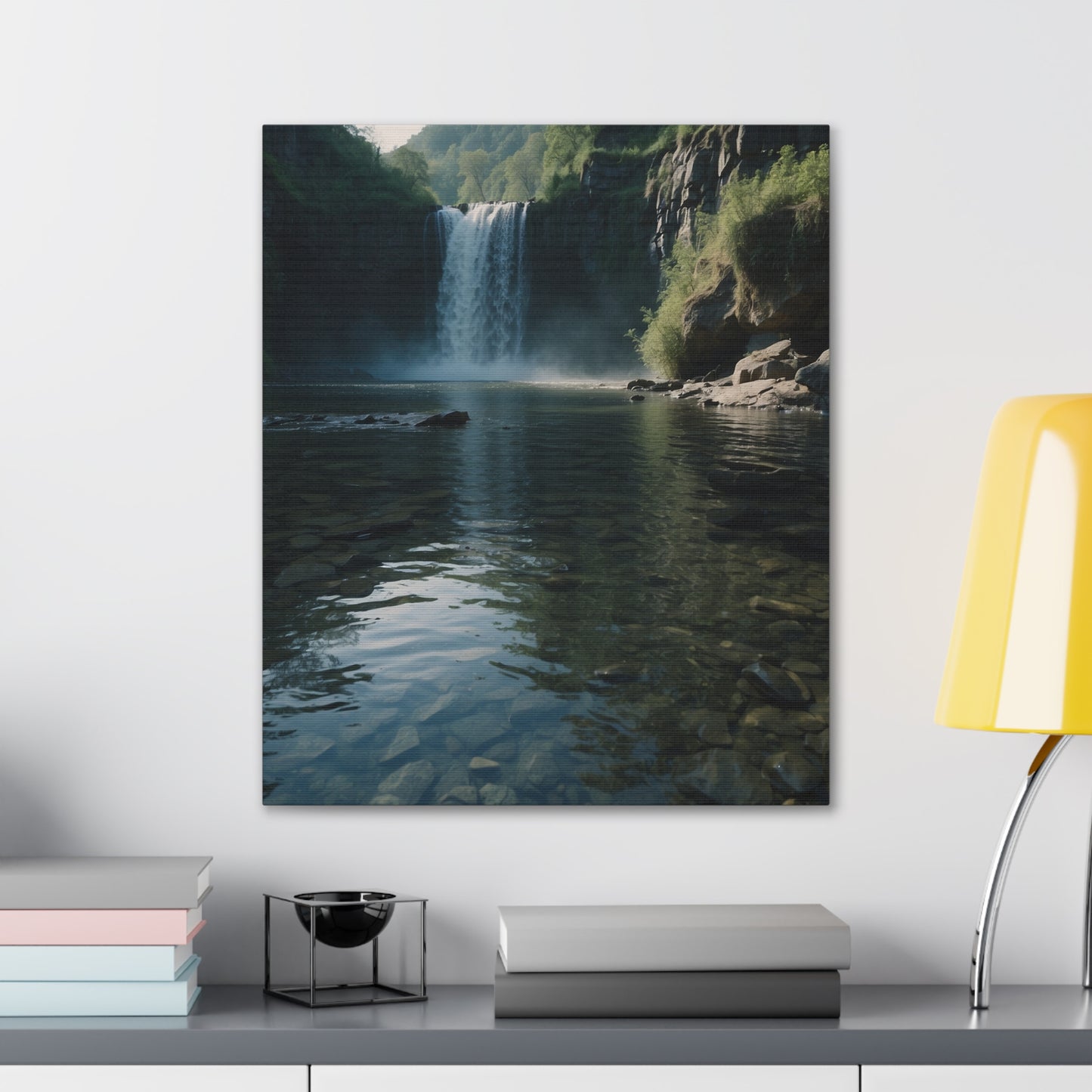 Majestic Waterfalls Art Canvas Ed. 8