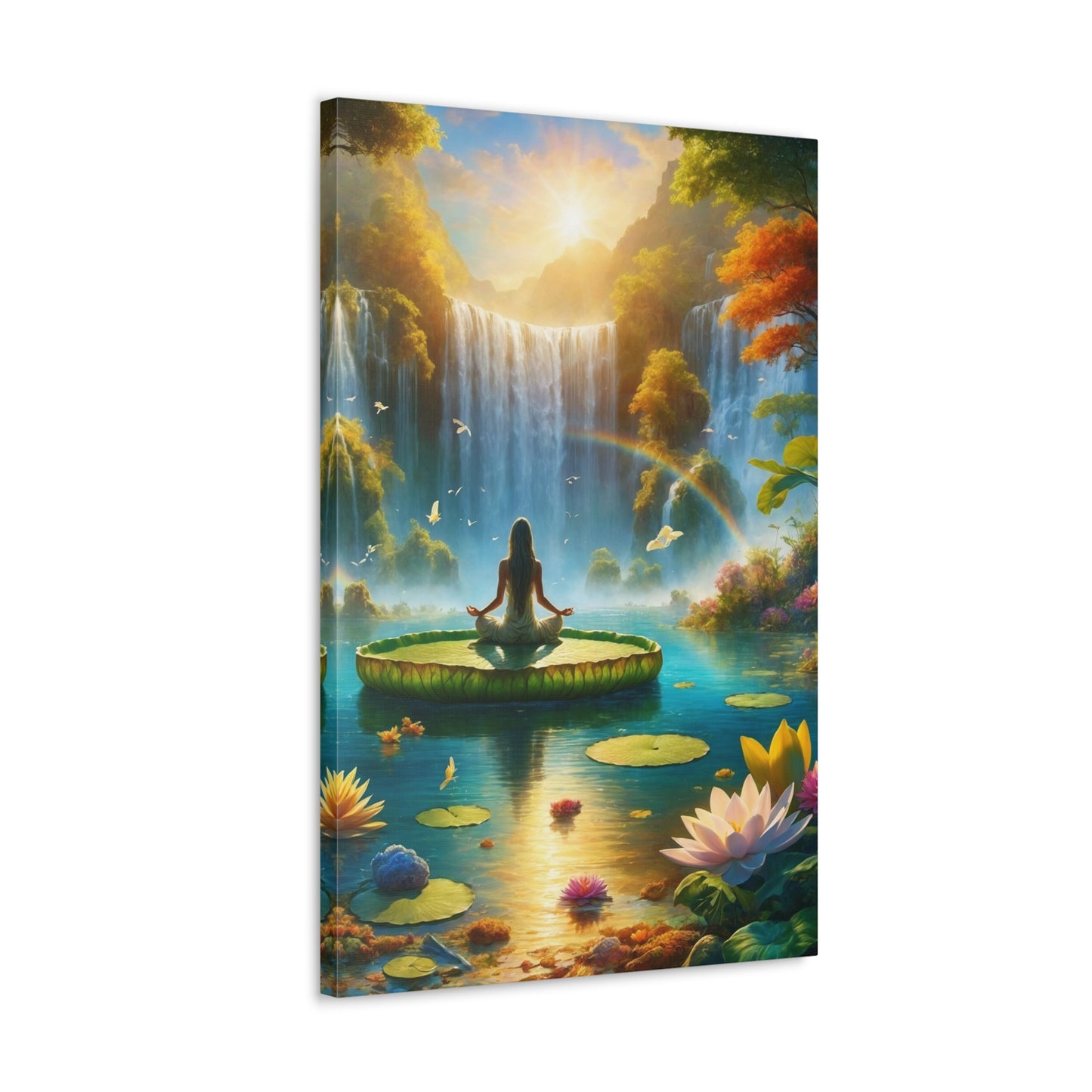 Blissful Lotus Art Canvas Ed. 16