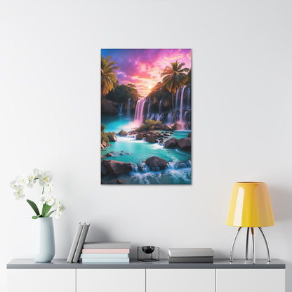 Majestic Waterfalls Art Canvas Ed. 36