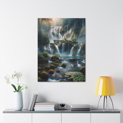 Majestic Waterfalls Art Canvas Ed. 14