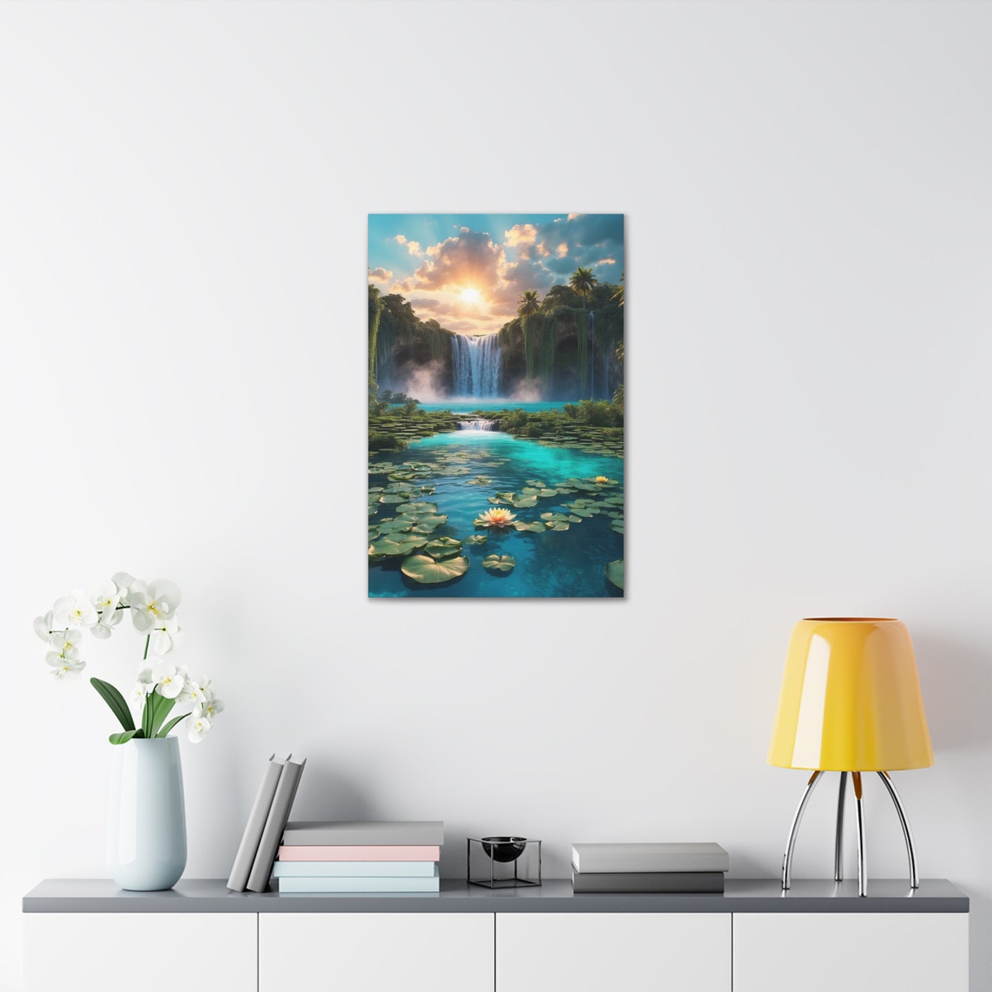 Majestic Waterfalls Art Canvas Ed. 42