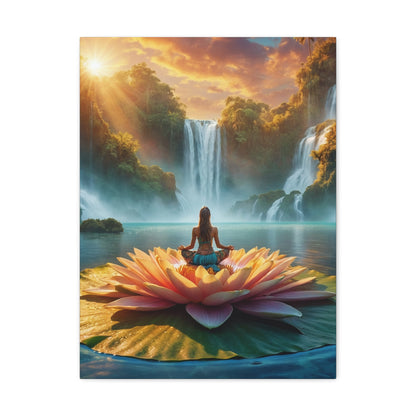 Blissful Lotus Art Canvas Ed. 10